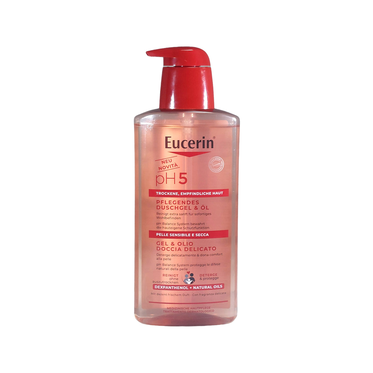 Eucerin pH5 Pflegendes Duschgel & Öl mit Pumpspender, 400 ml