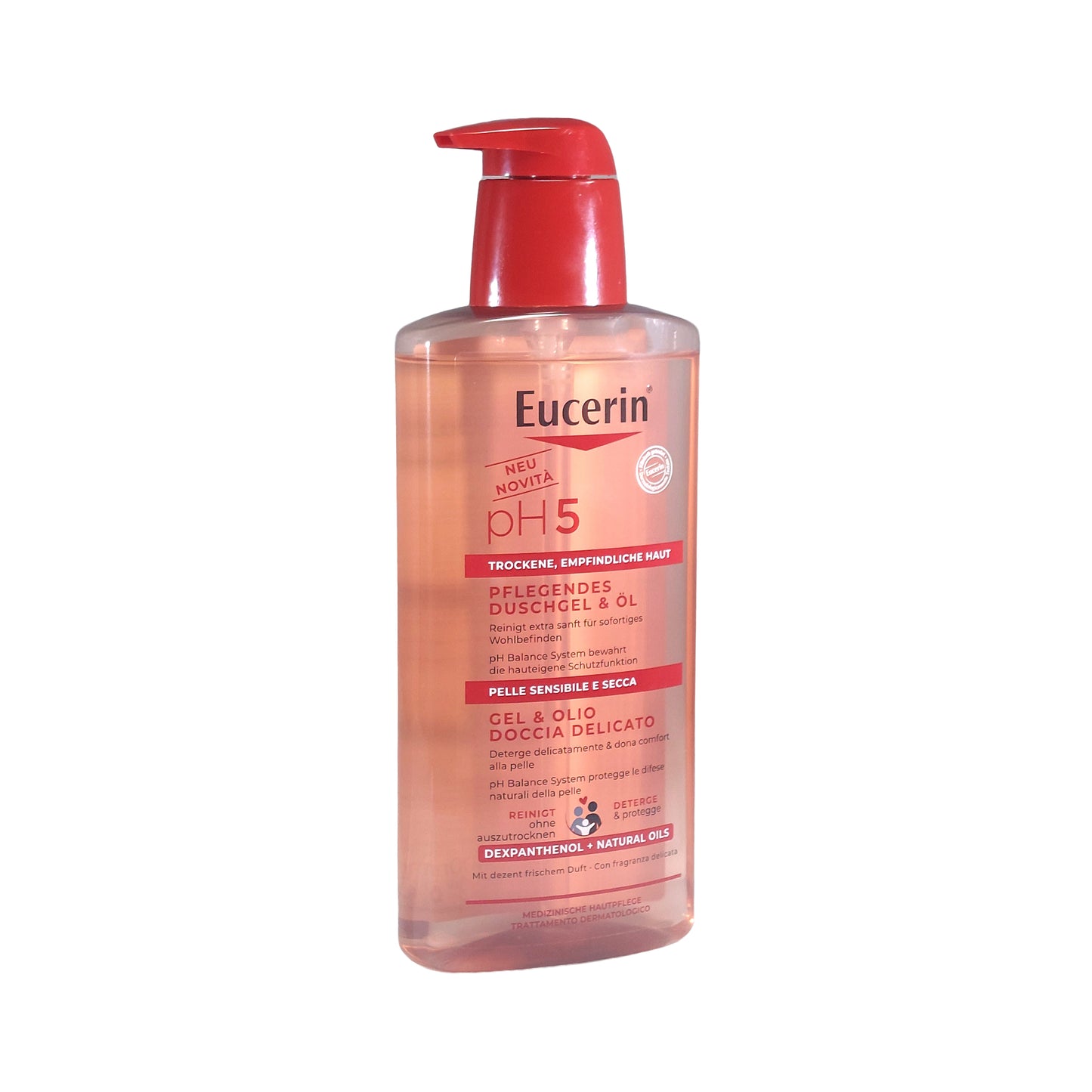 Eucerin pH5 Pflegendes Duschgel & Öl mit Pumpspender, 400 ml