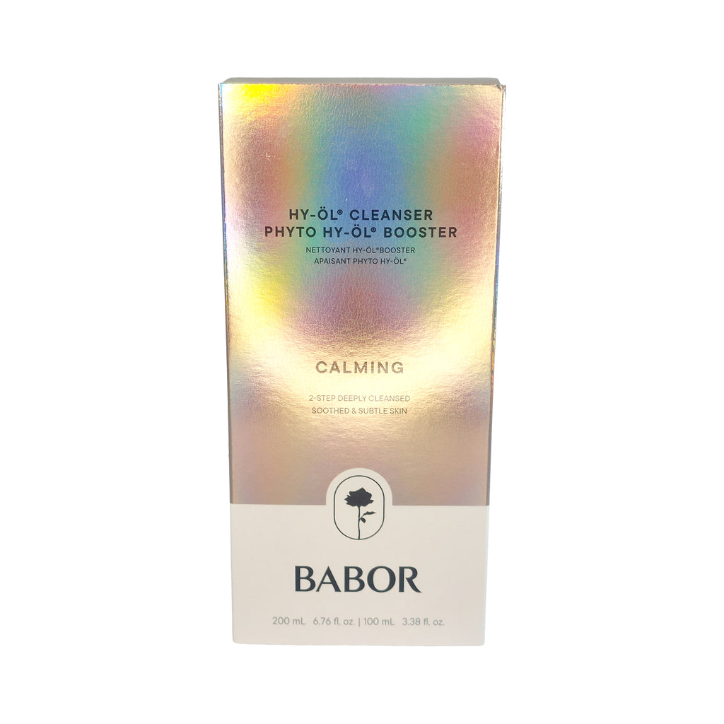 Babor HY-ÖL Cleanser 200ml & Phyto HY-ÖL Booster 100ml Calming Set beruhigte & zarte Haut, 1 St