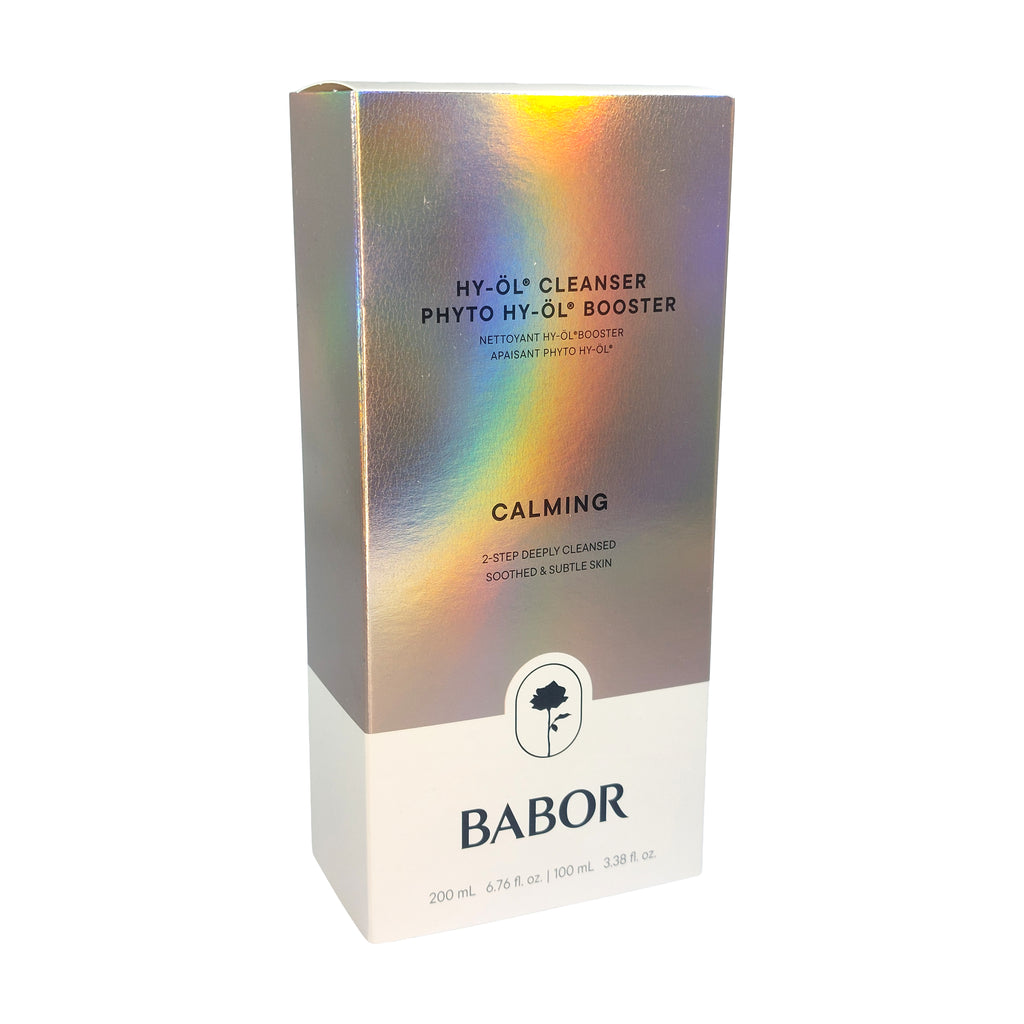 Babor HY-ÖL Cleanser 200ml & Phyto HY-ÖL Booster 100ml Calming Set beruhigte & zarte Haut, 1 St