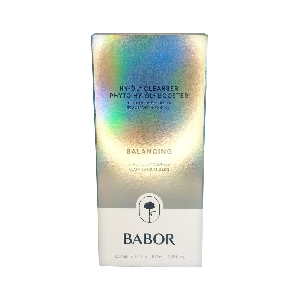 Babor HY-ÖL Cleanser 200ml & Phyto HY-ÖL Booster 100ml Balancing Set geklärte & feine Haut, 1 St