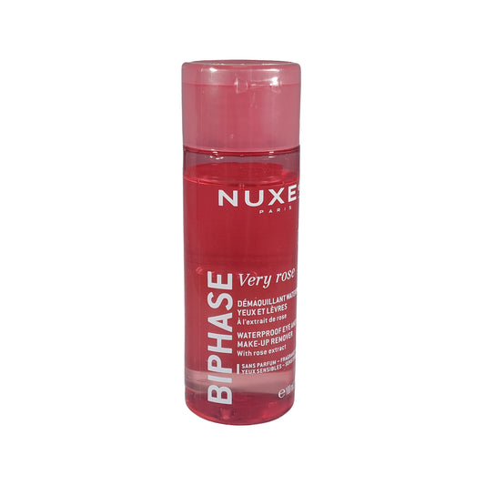Nuxe Very Rose Biphase Waterproof Eye And Lip Makeup Remover, 100 ml