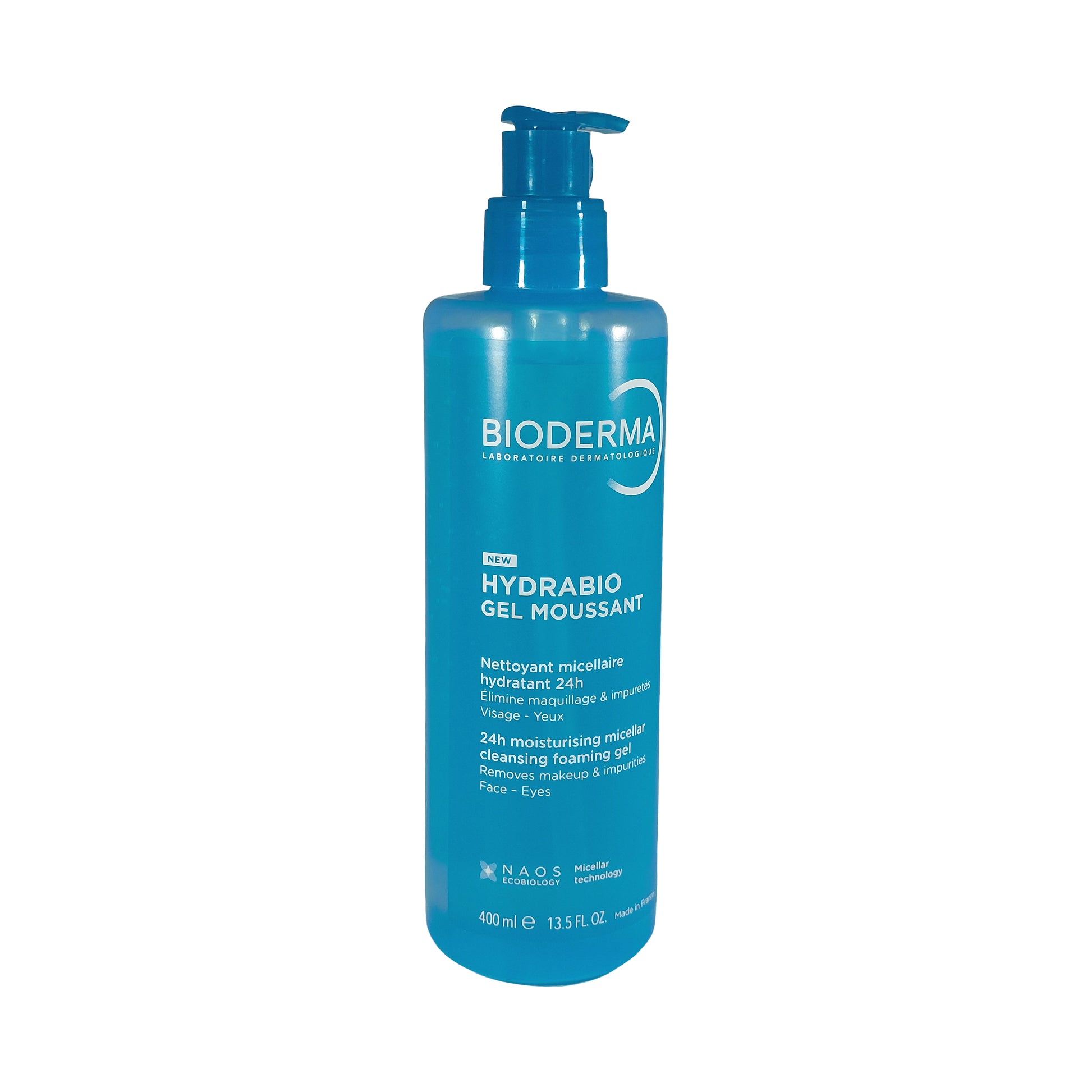 Bioderma Hydrabio Gel Moussant 24h Moisturising Micellar Cleansing Foaming Gel, 400 ml