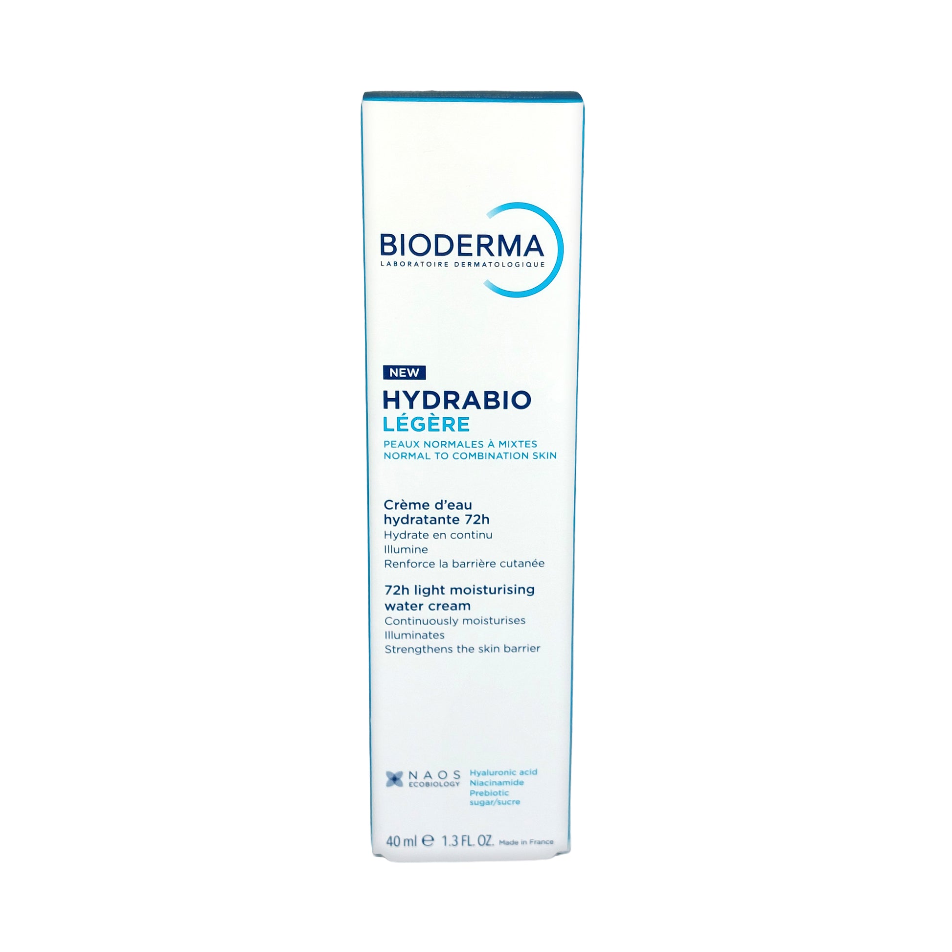 Bioderma Hydrabio Legere 72h Light Moisturizing Water Cream, 40 ml