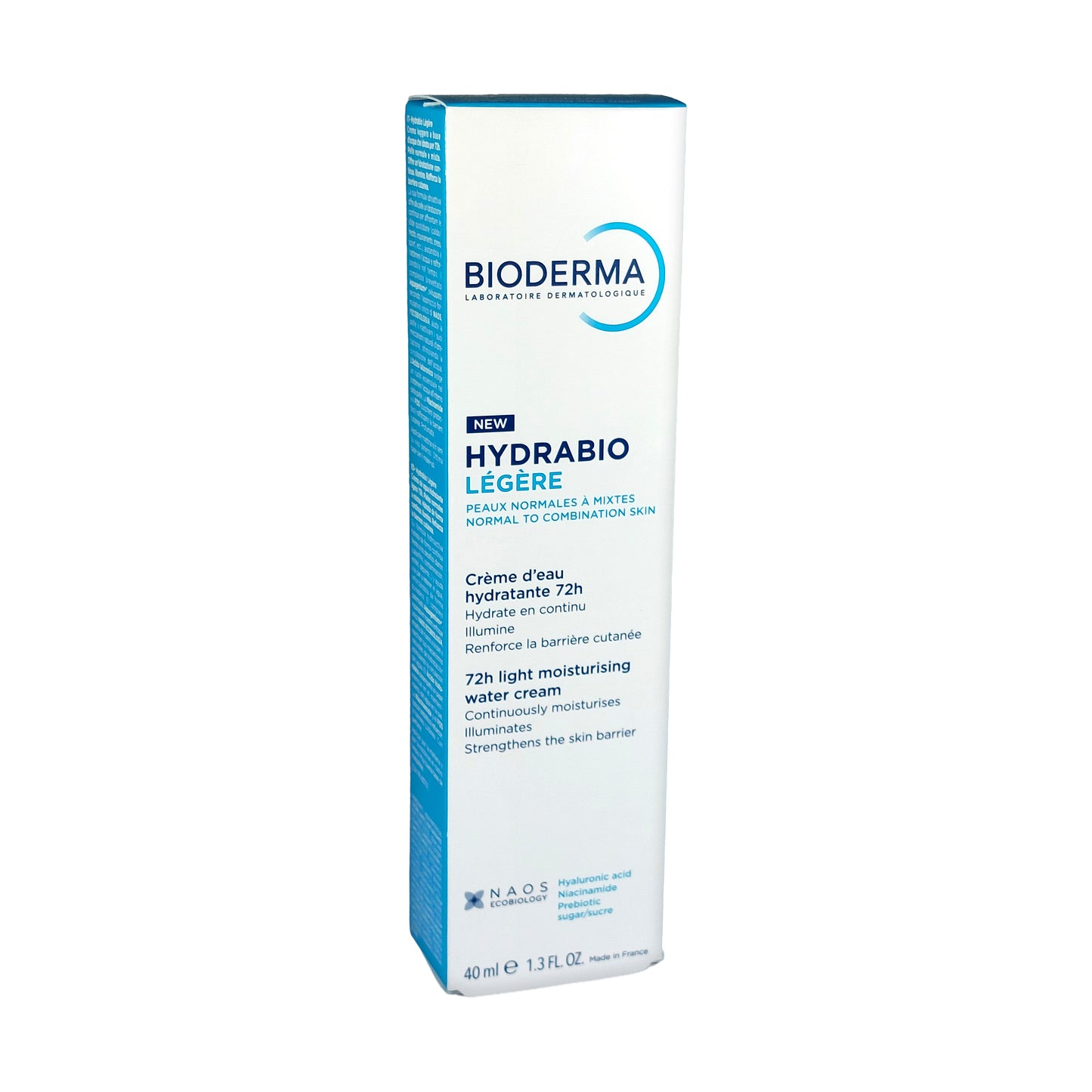 Bioderma Hydrabio Legere 72h Light Moisturizing Water Cream, 40 ml