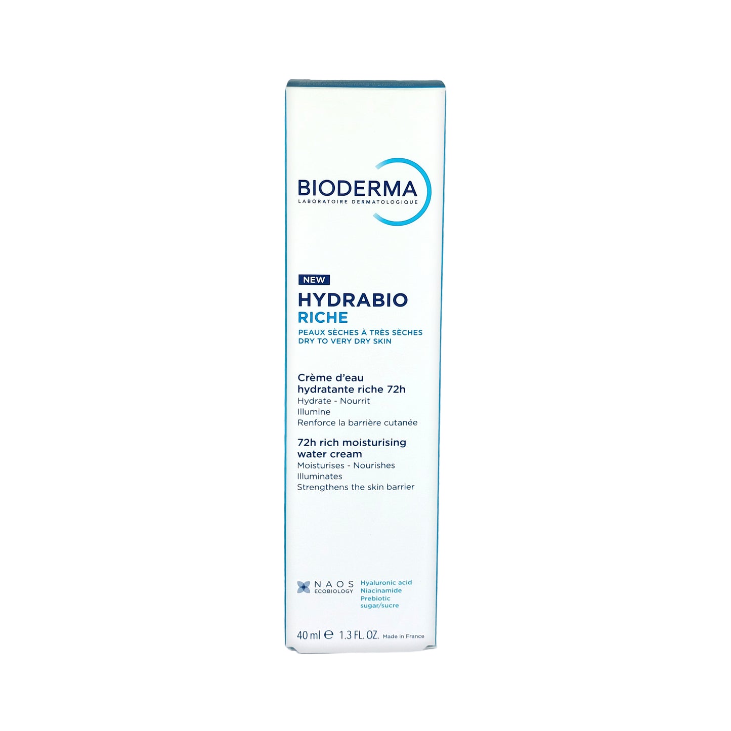 Bioderma Hydrabio Riche 72h Rich Moisturizing Water Cream, 40 ml
