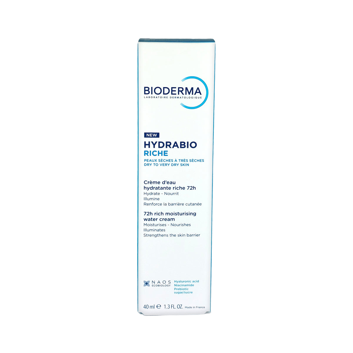 Bioderma Hydrabio Riche 72h Rich Moisturizing Water Cream, 40 ml