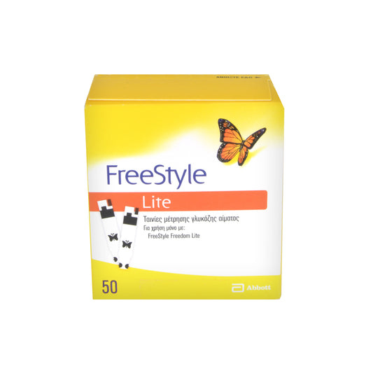 Freestyle Lite Blutzucker-Teststreifen ohne Codieren, 50 St