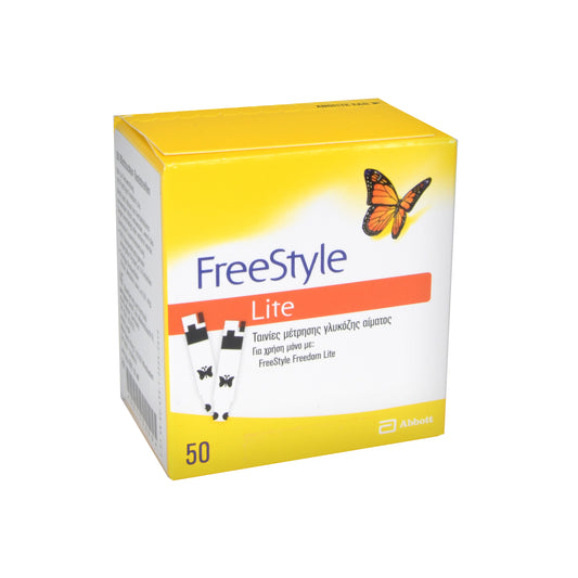 Freestyle Lite Blutzucker-Teststreifen ohne Codieren, 50 St