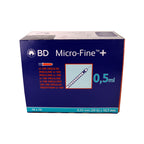 BD Micro-Fine+ Insulinspritze 0,5ml U-100 29 G 0,33 x 12,7 mm, 100 St