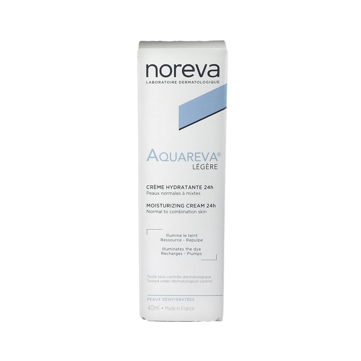 noreva Aquareva Légère 24H Moisturizing Cream Light Texture Leicht, 40 ml