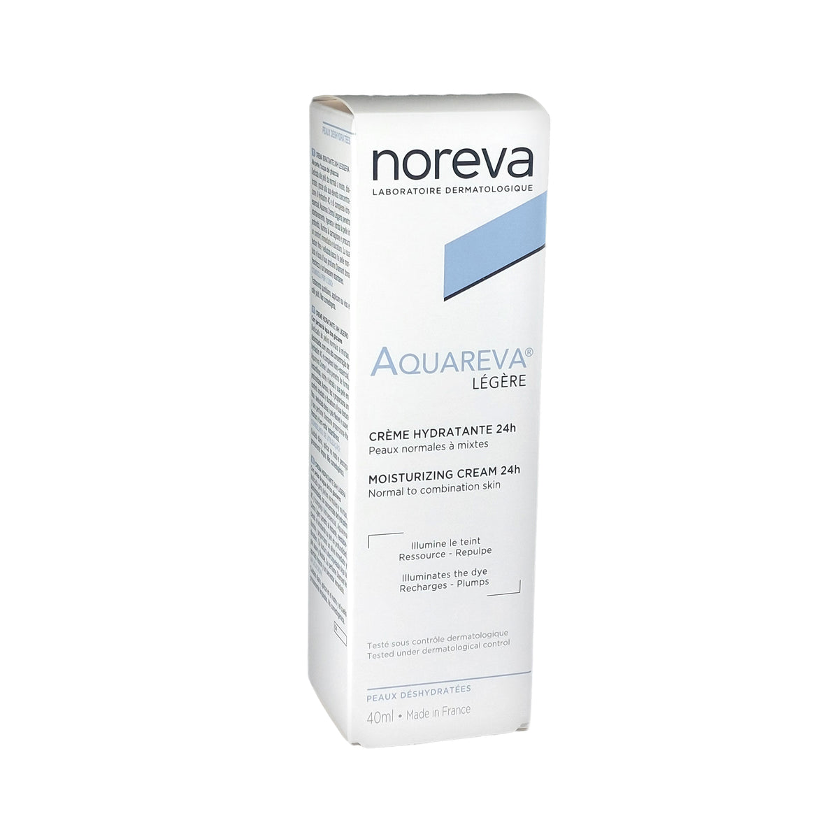 noreva Aquareva Légère 24H Moisturizing Cream Light Texture Leicht, 40 ml