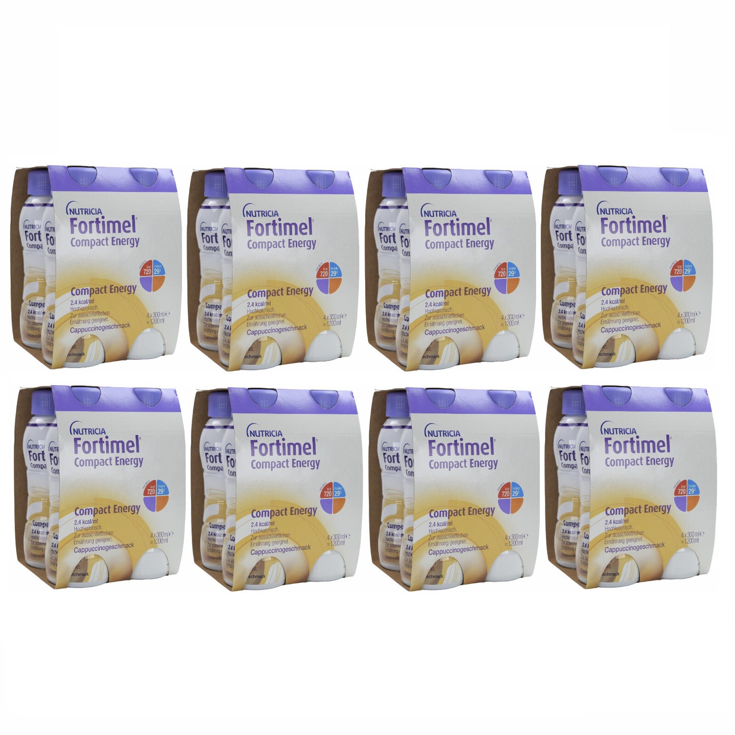 Fortimel Compact Energy 2.4 kcal/ml Cappuccino 8x4x300 ml [MHD: 26.09.2025]