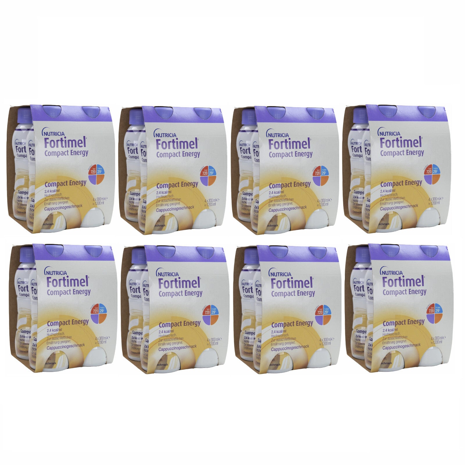 Fortimel Compact Energy 2.4 kcal/ml Cappuccino 8x4x300 ml [MHD: 26.09.2025]