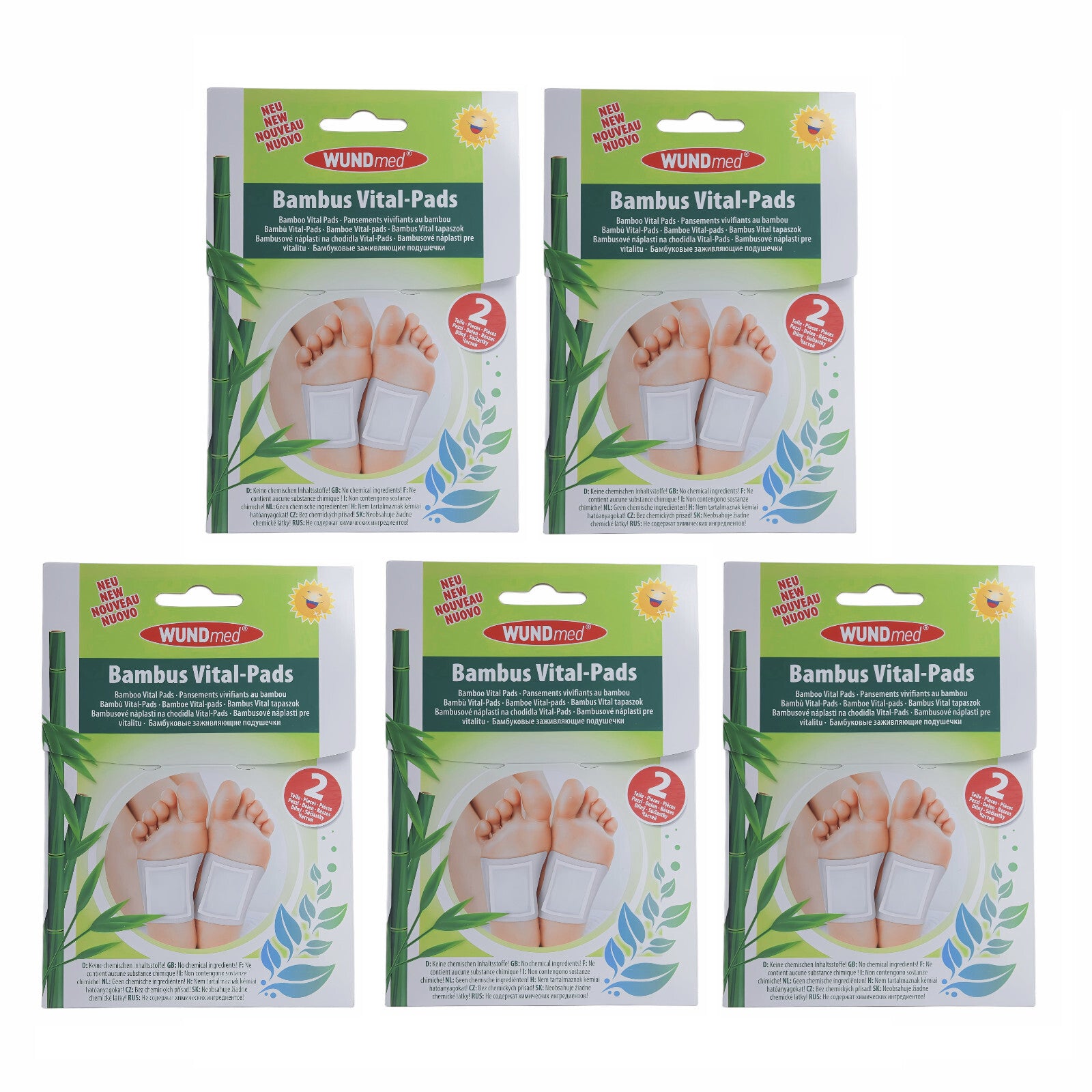 WUNDmed Bambus Vital-Pads 5x 2 Stück. [MHD: 08/2025] (PZN: 12579531)