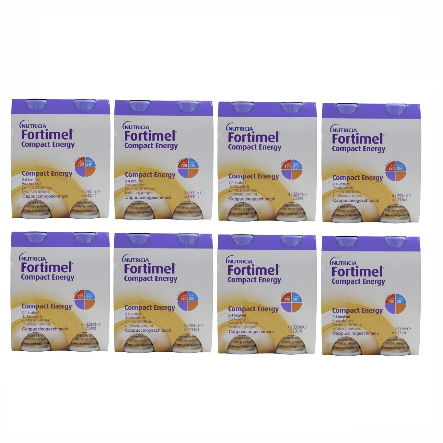 Fortimel Compact Energy 2.4 kcal/ml Cappuccino 8x4x300 ml [MHD: 26.09.2025]