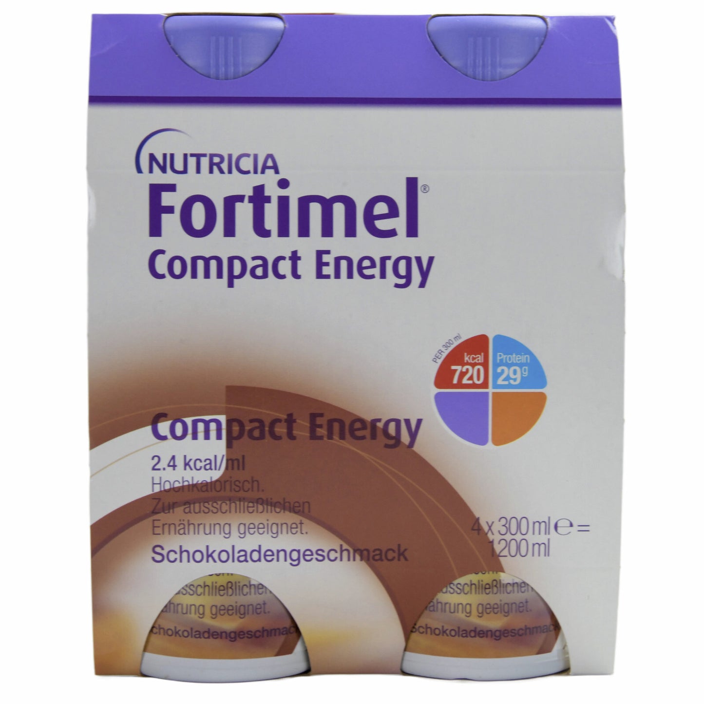 Fortimel Compact Energy 2.4 kcal/ml Schokolade 8x4x300 ml [MHD: 27.06.2025]