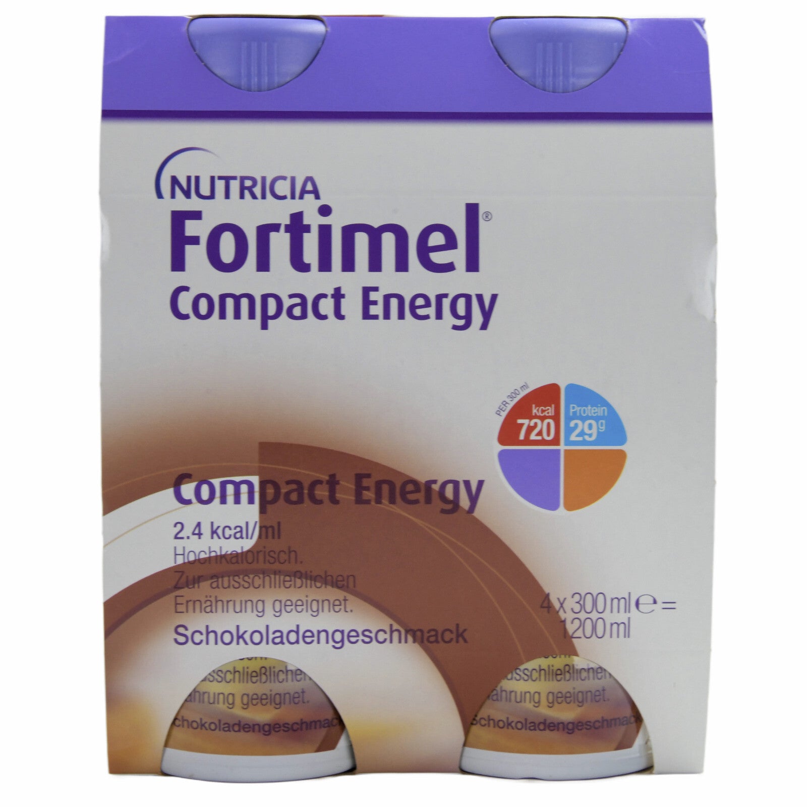 Fortimel Compact Energy 2.4 kcal/ml Schokolade 8x4x300 ml [MHD: 27.06.2025]