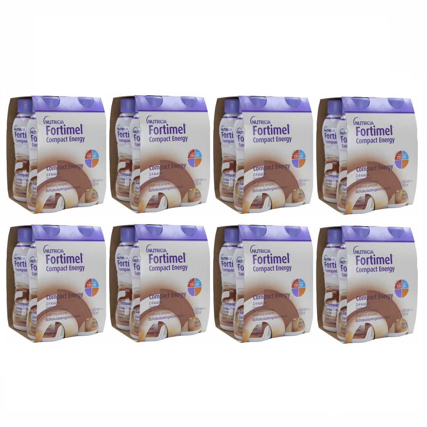 Fortimel Compact Energy 2.4 kcal/ml Schokolade 8x4x300 ml [MHD: 23.08.2025]