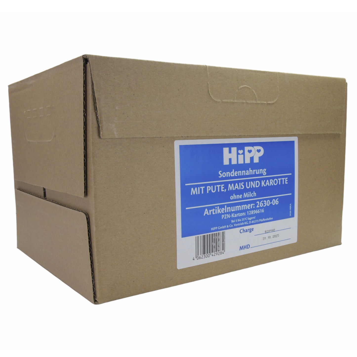 Hipp Sondennahrung mit Pute, Mais & Karotte 12x500 ml [MHD: 31.10.2025]