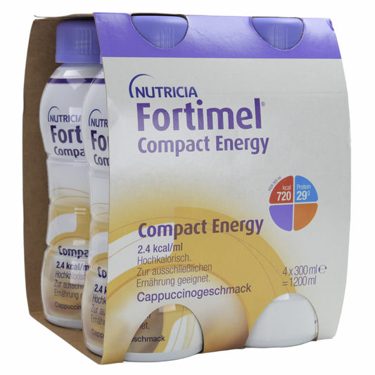 Fortimel Compact Energy 2.4 kcal/ml Cappuccino 8x4x300 ml [MHD: 26.09.2025]