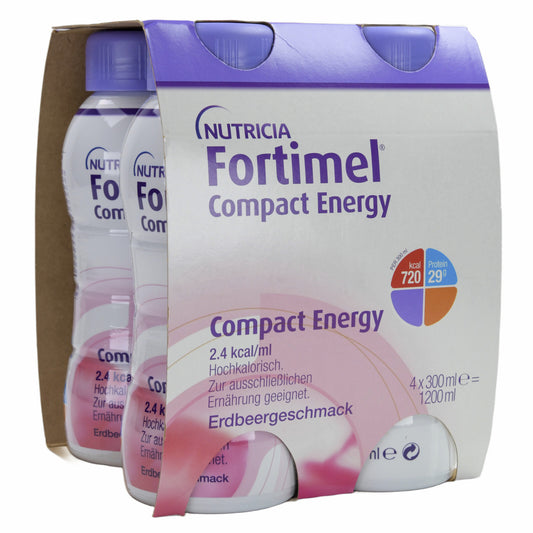Fortimel Compact Energy 2.4 kcal/ml Erdbeere 8x4x300 ml [MHD: 26.07.2025]