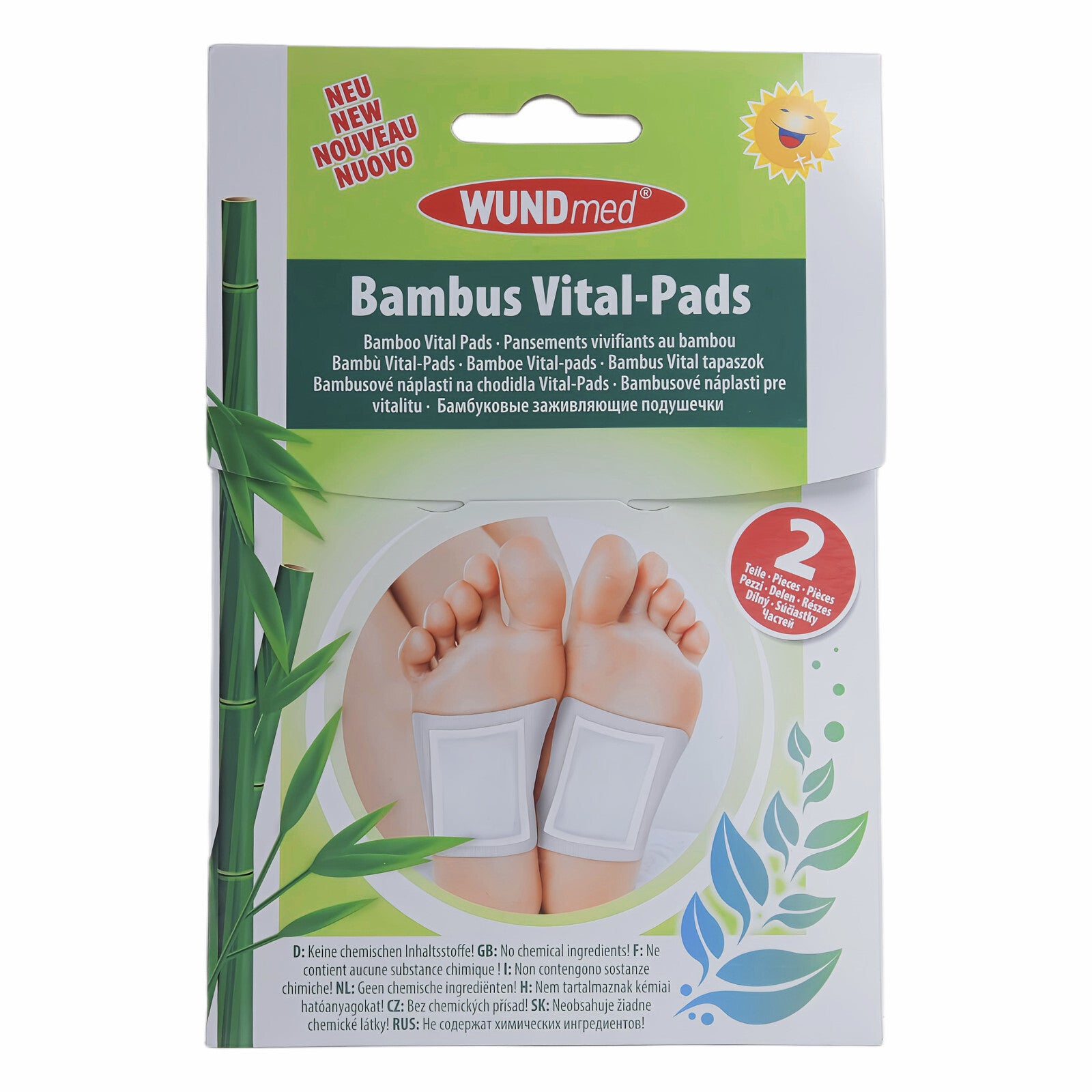 WUNDmed Bambus Vital-Pads 5x 2 Stück. [MHD: 08/2025] (PZN: 12579531)
