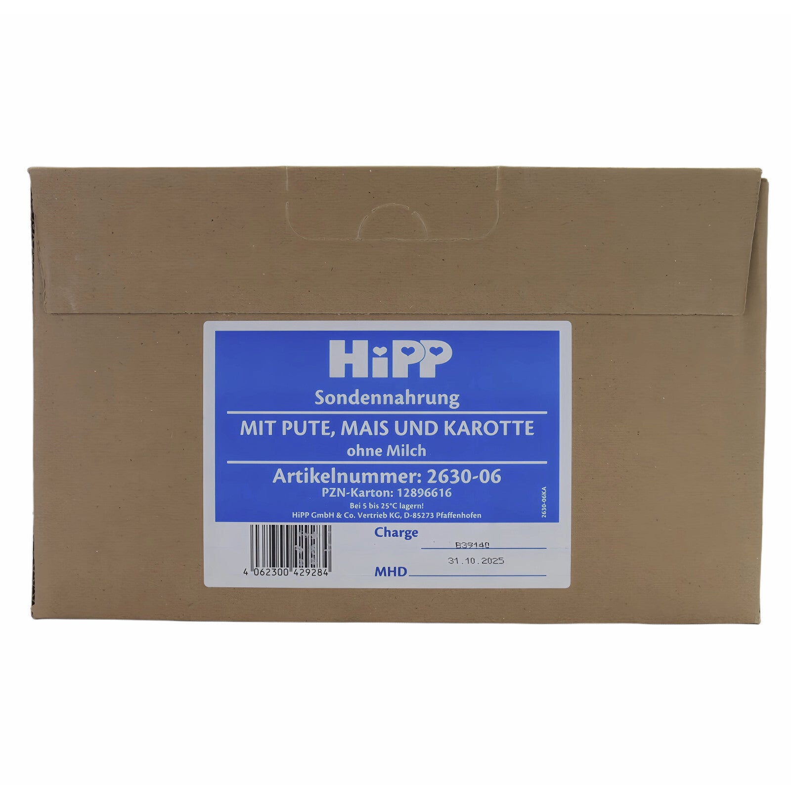 Hipp Sondennahrung mit Pute, Mais & Karotte 12x500 ml [MHD: 31.10.2025]