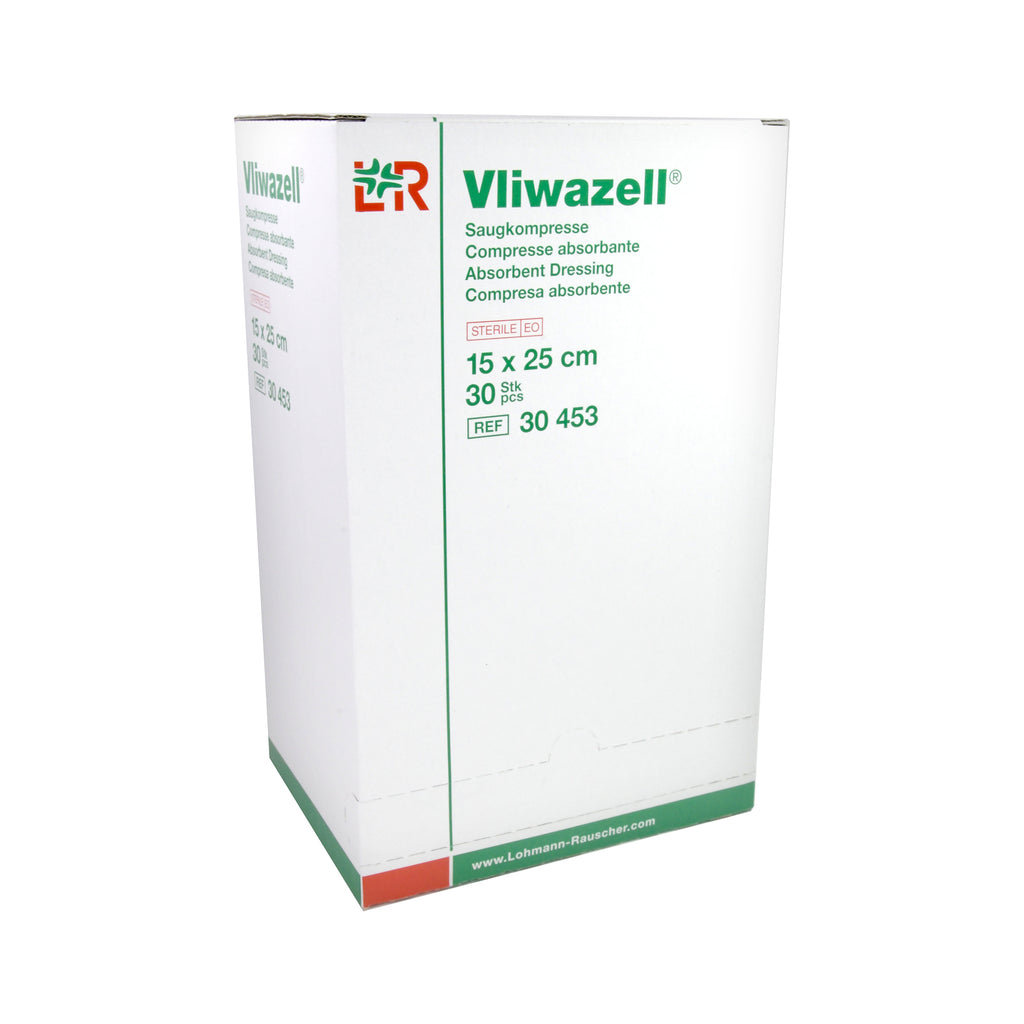 Vliwazell Saugkompressen steril 15cm x 25cm, 30 St