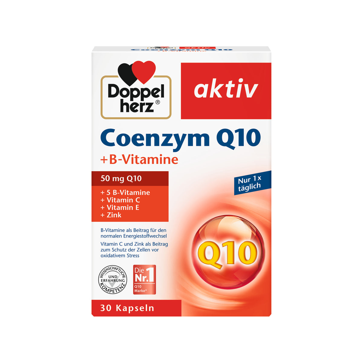 Doppelherz aktiv Coenzym Q10 + B-Vitamine Kapseln, 30 St