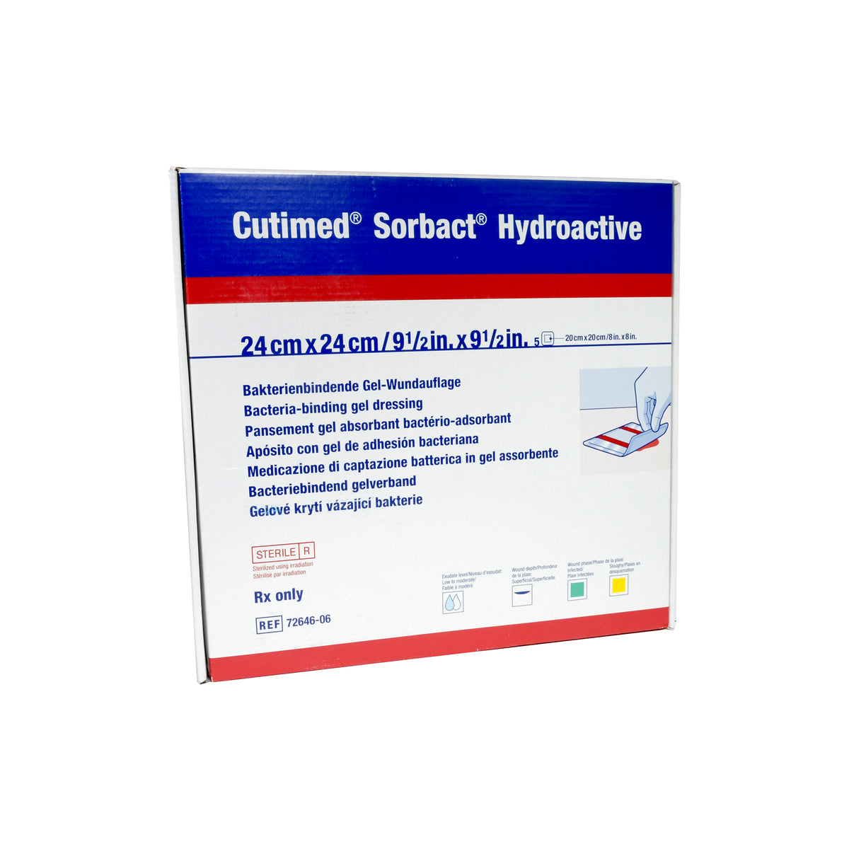 Cutimed Sorbact Hydroactive compresses 24cm x 24cm, 1 pc