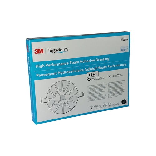 3M Tegaderm Foam klebend 90619 13.9cm rund, 5 St