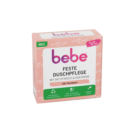 bebe Solid Shower Care Peach &amp; Nectarine all skin types, 80 g