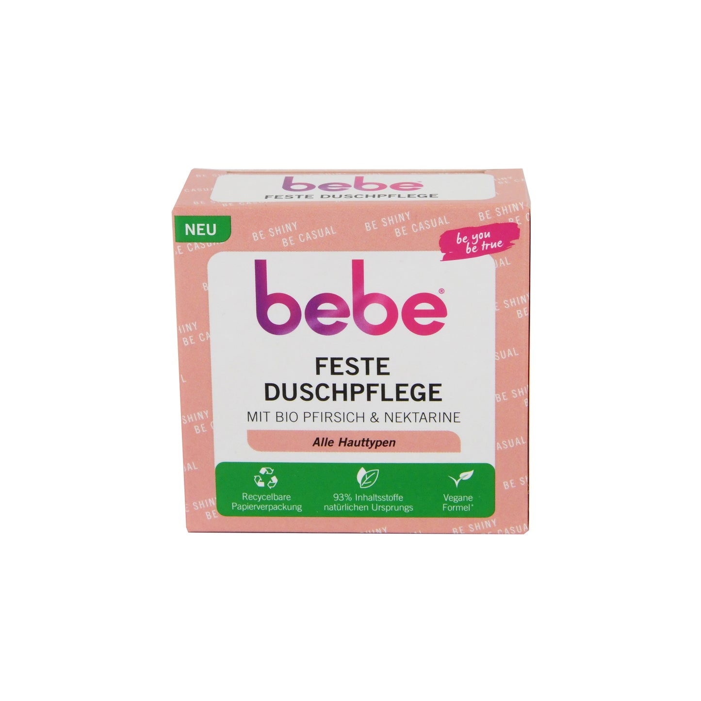 bebe Solid Shower Care Peach &amp; Nectarine all skin types, 80 g