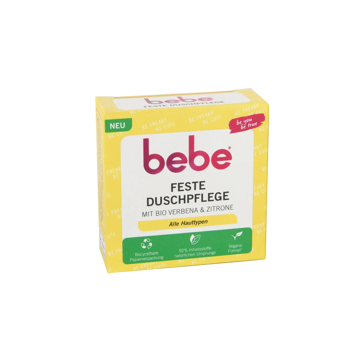 bebe Feste Duschpflege Verbena & Zitrone alle Hauttypen, 80 g