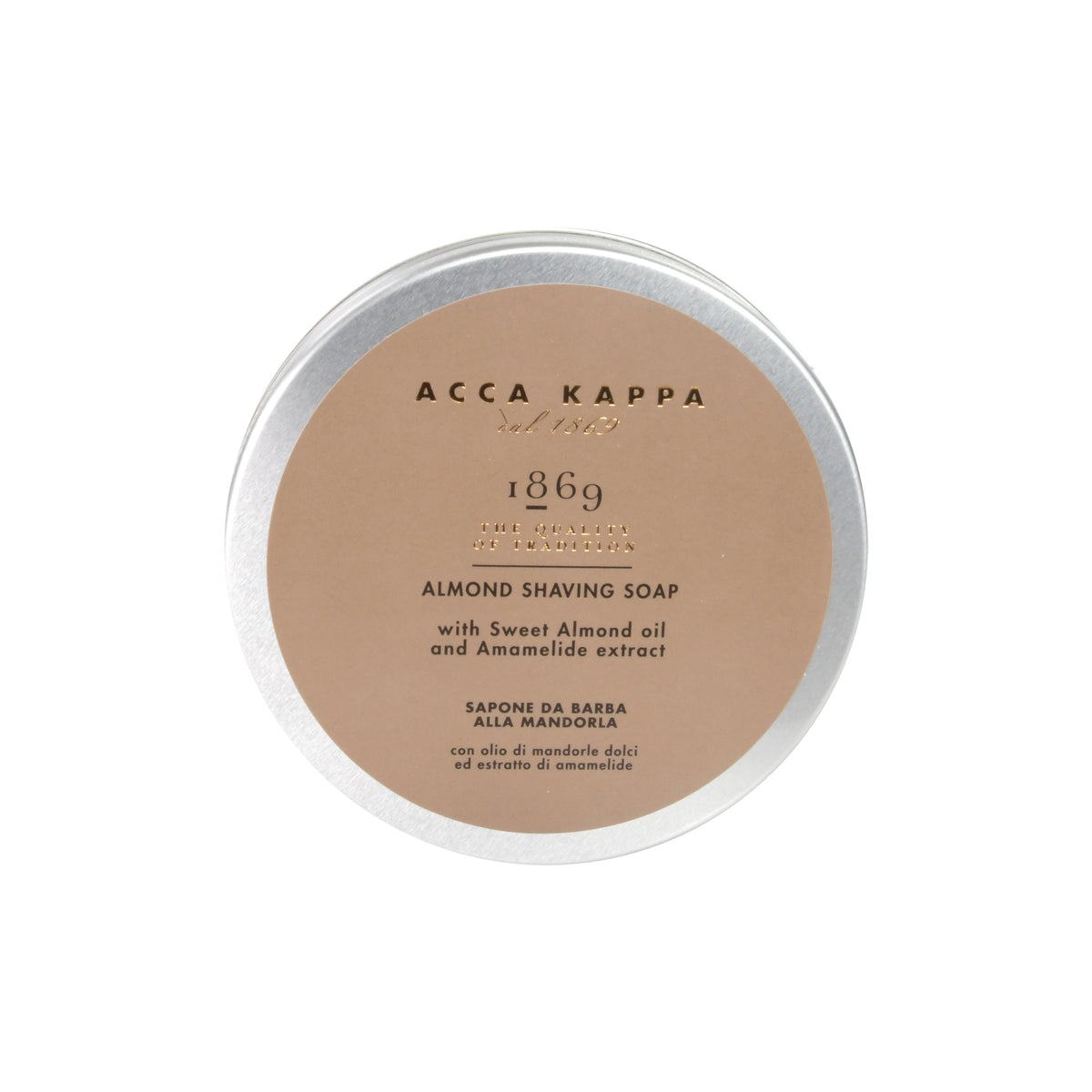 Acca Kappa 1869 Almond Shaving Soap Mandel Rasierseife, 250 g
