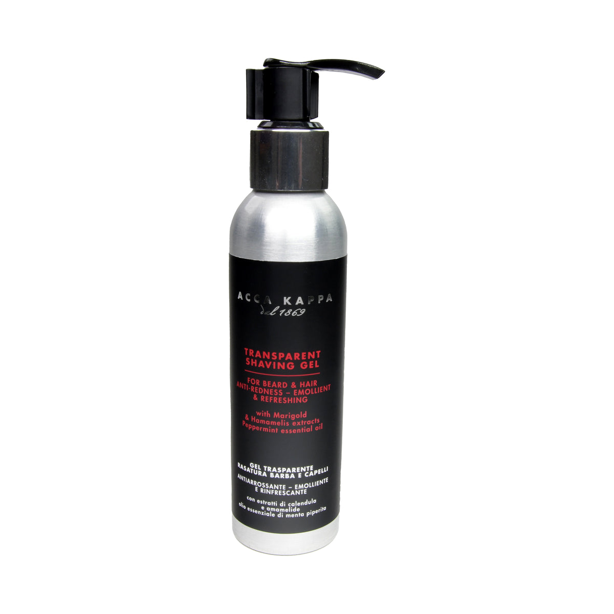 Acca Kappa Barber Shop Shaving Gel Transparent Rasiergel, 125 ml