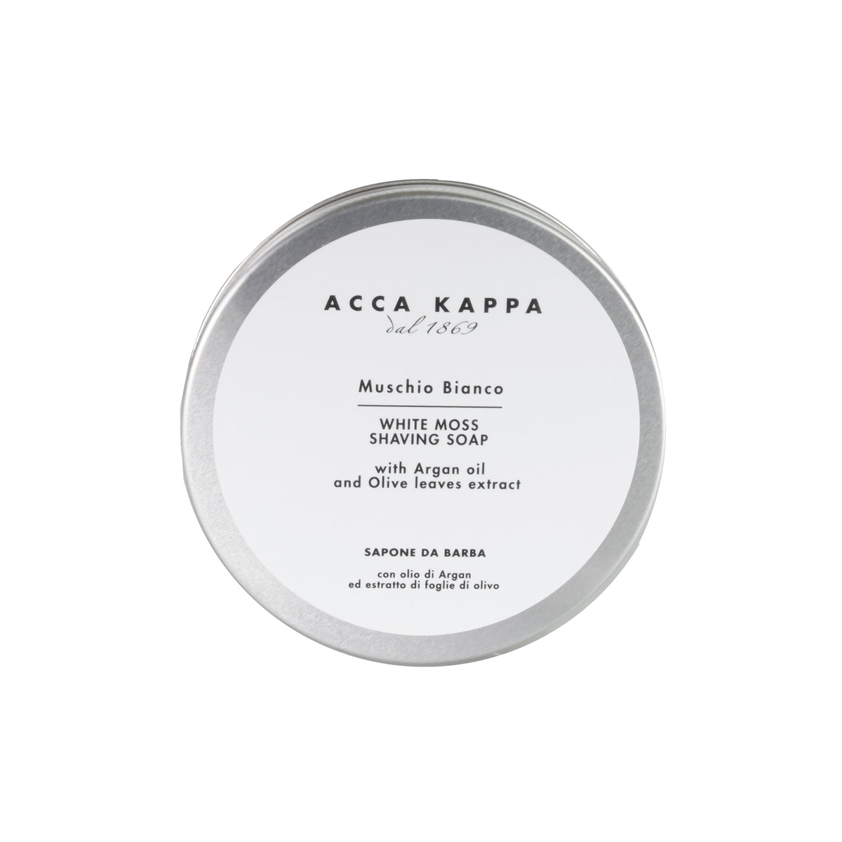 Acca Kappa Muschio Bianco White Moss Shaving Soap, 250 ml