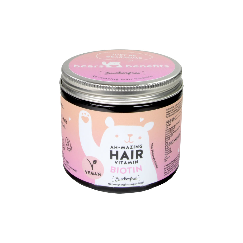 Bears With Benefits Ah-Mazing Hair Vitamins Biotin, Sugar Free, 112.5g