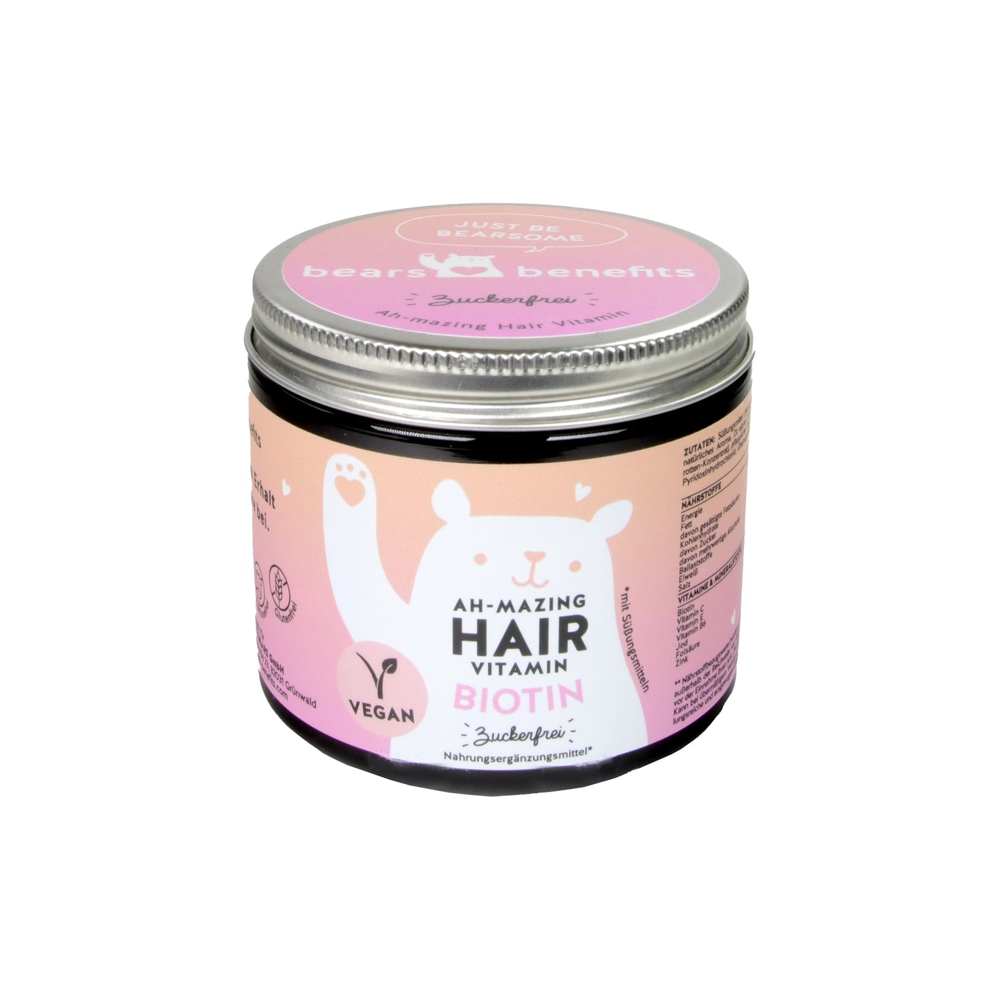 Bears With Benefits Ah-Mazing Hair Vitamins Biotin, Sugar Free, 112.5g