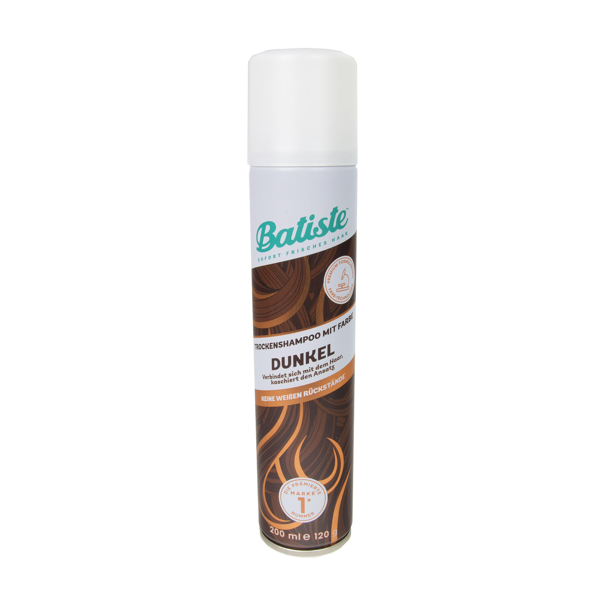 Batiste Trockenshampoo mit Farbe Dunkles Haar, 200 ml