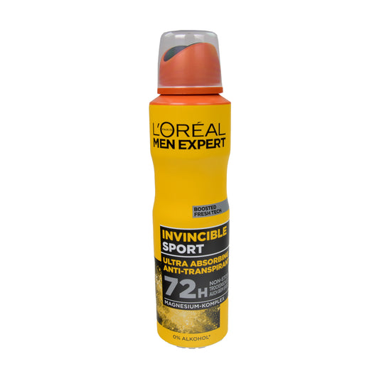 L'Oréal Men Expert Invincible Sport Anti-Transpirant, 150 ml