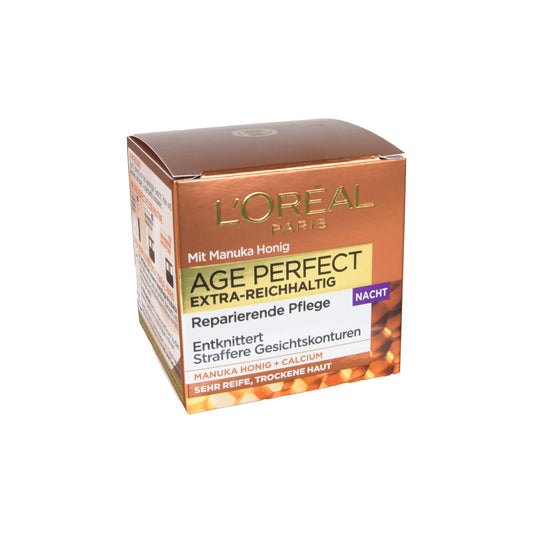 L'Oréal Paris Age Perfect Intensivpflege Nacht Manuka Honig, 50 ml
