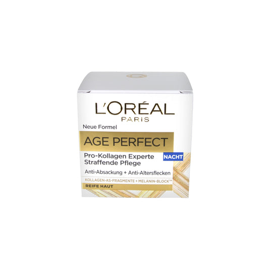 L'Oréal Paris Age Perfect Pro-Kollagen Experte Staffende Pflege Nacht, 50 ml