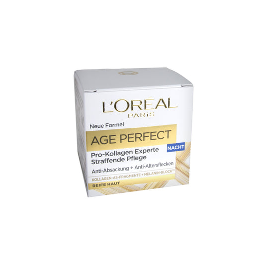 L'Oréal Paris Age Perfect Pro-Kollagen Experte Staffende Pflege Nacht, 50 ml