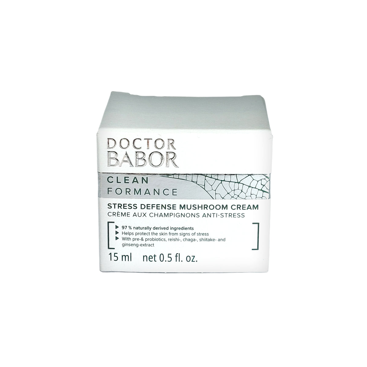 Dr. Babor CleanFormance Stress Defense Mushroom Cream, 15 ml