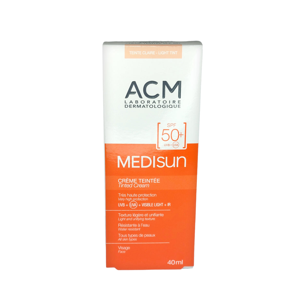 ACM Medisun Tinted Mineral Cream SPF 50+ getönte Creme, 40 ml
