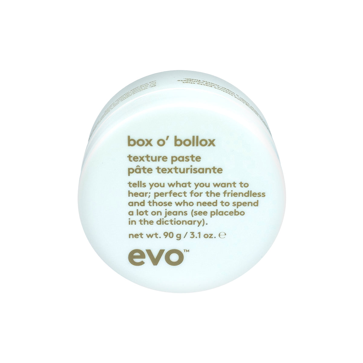 evo Hair Style Box O' Bollox Texture Paste, 90 g