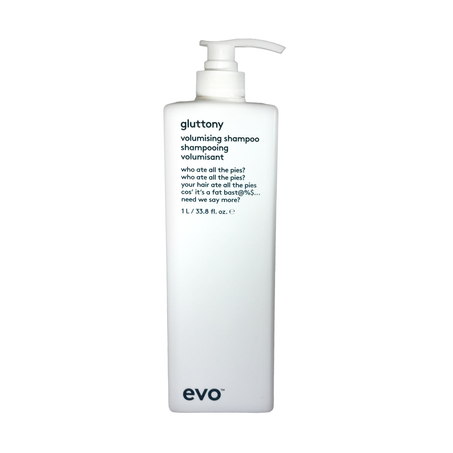 evo Hair Style Gluttony Volumising Shampoo, 1000 ml