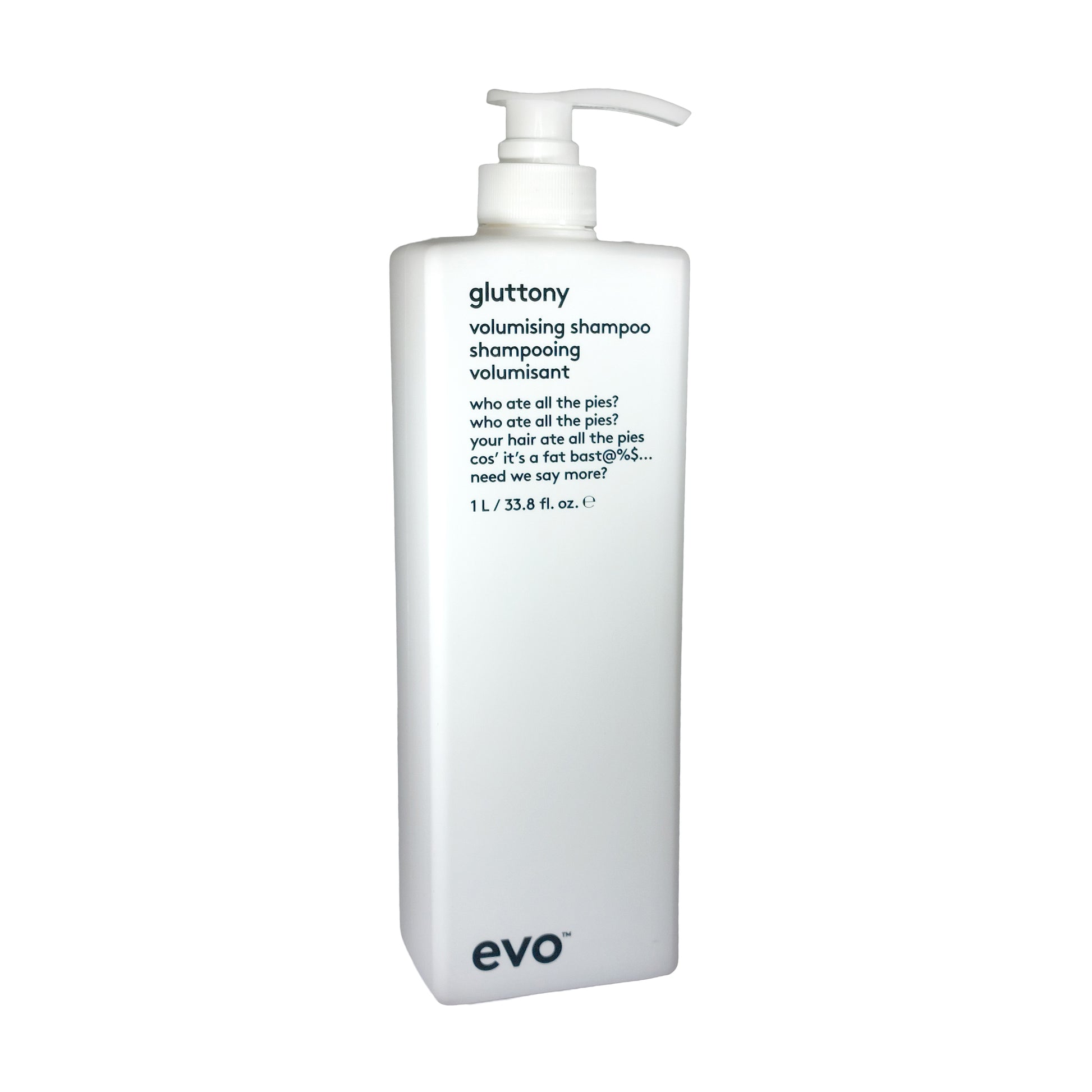 evo Hair Style Gluttony Volumising Shampoo, 1000 ml